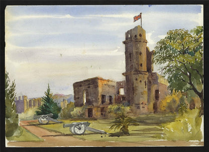 Lucknow India Watercolour Painting - Arthur Herbert Hussey (1863-1923)1
