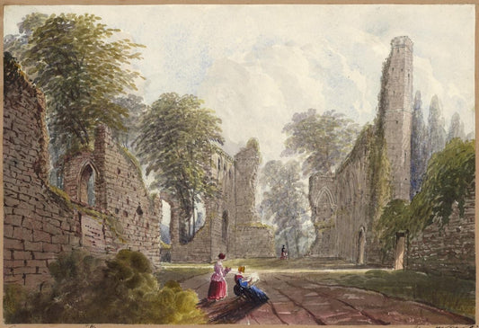 Mary Webster (1794-1883) Watercolour Painting  Beeston Regis Priory Near Cromer0