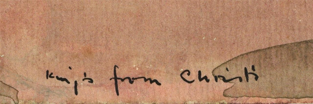 Phyllis Chilton Osborne Watercolour Painting King's College Cambridge 19353