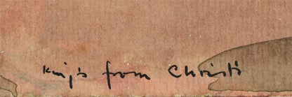 Phyllis Chilton Osborne Watercolour Painting King's College Cambridge 19353