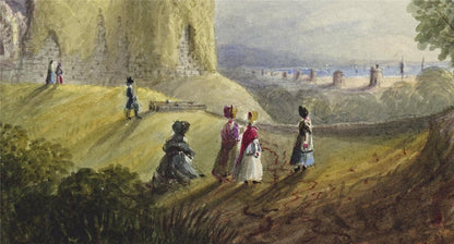 Mary Webster (1794-1883) - Watercolour Painting - Pevensey Castle Sussex 18428