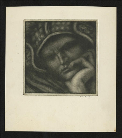 Cecil French (1879-1953) Pencil Signed Mezzotint - Tannhauser1