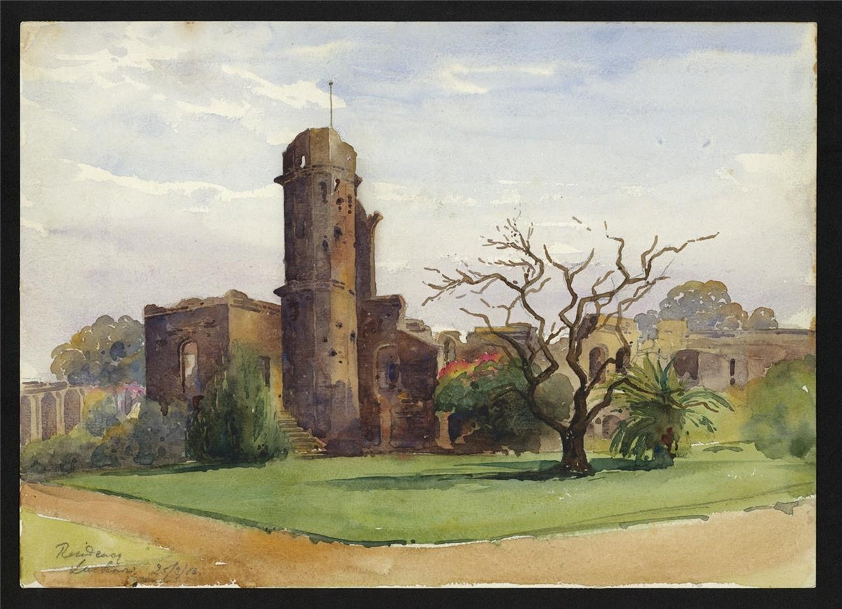 Lucknow India 1908 - Watercolour Painting - Arthur Herbert Hussey (1863-1923)1