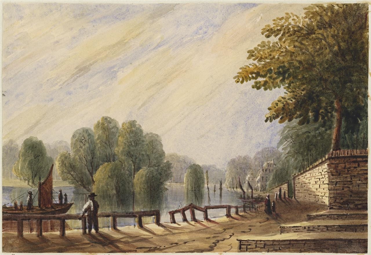 Mary Webster (1794-1883) Watercolour Painting Richmond London 18410