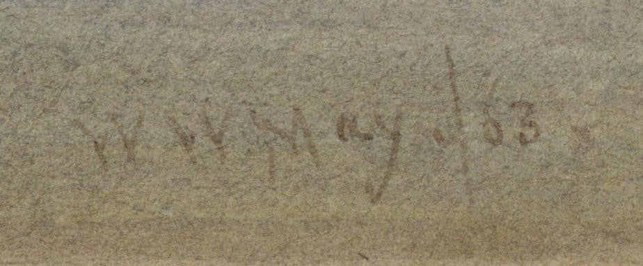 Walter William May (1831-1896) Watercolour Painting China - Chinese Harbour 18632