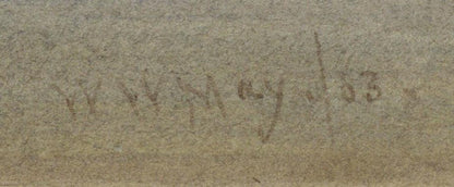 Walter William May (1831-1896) Watercolour Painting China - Chinese Harbour 18632