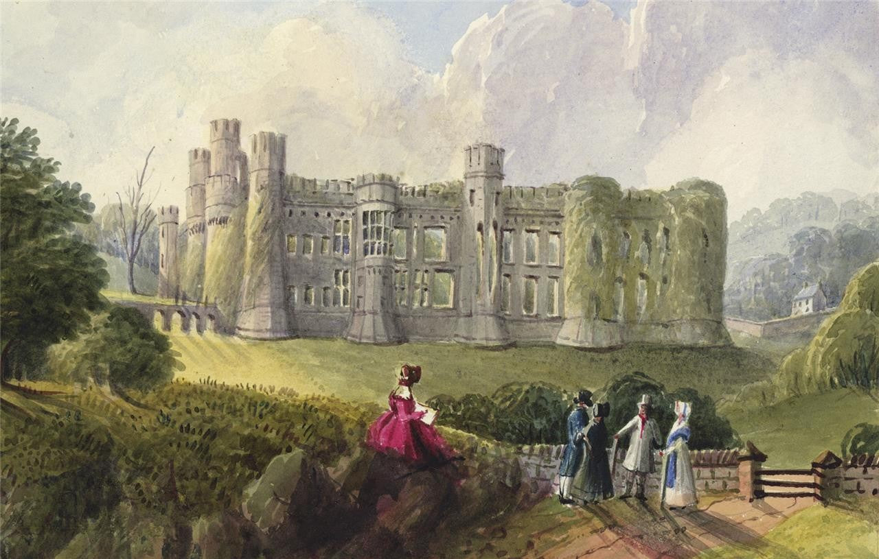 Mary Webster (1794-1883) - Watercolour Painting - Herstmonceux Castle 18425