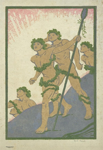 Cecil French (18791953) Pencil Signed Woodcut3