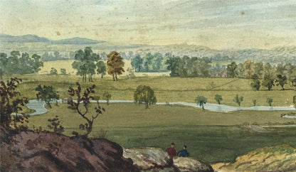 James Wilcox (1778-1865) Watercolour Painting - Landscape Near Northampton 18209