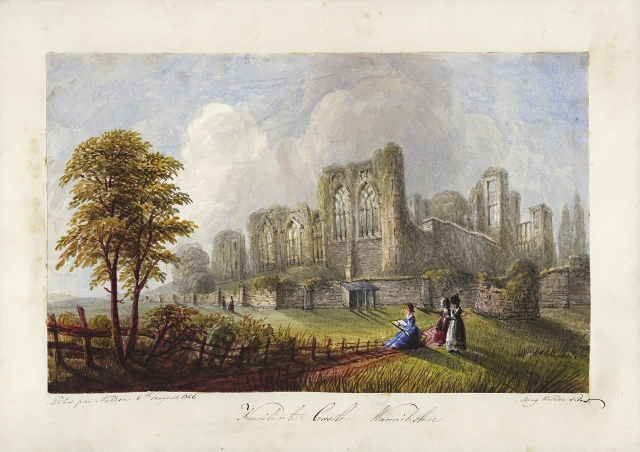 Mary Webster (1794-1883) Watercolour Painting - Kenilworth Castle Warwickshire7
