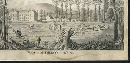 View Of Nethercot House Watercolour Painting Late 18th / Early 19th Century16