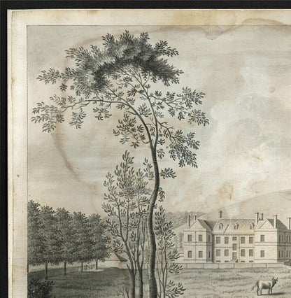 View Of Nethercot House Watercolour Painting Late 18th / Early 19th Century14