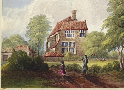 Mary Webster (1794-1883) Watercolour Painting Priesthawes Near Eastbourne 18424