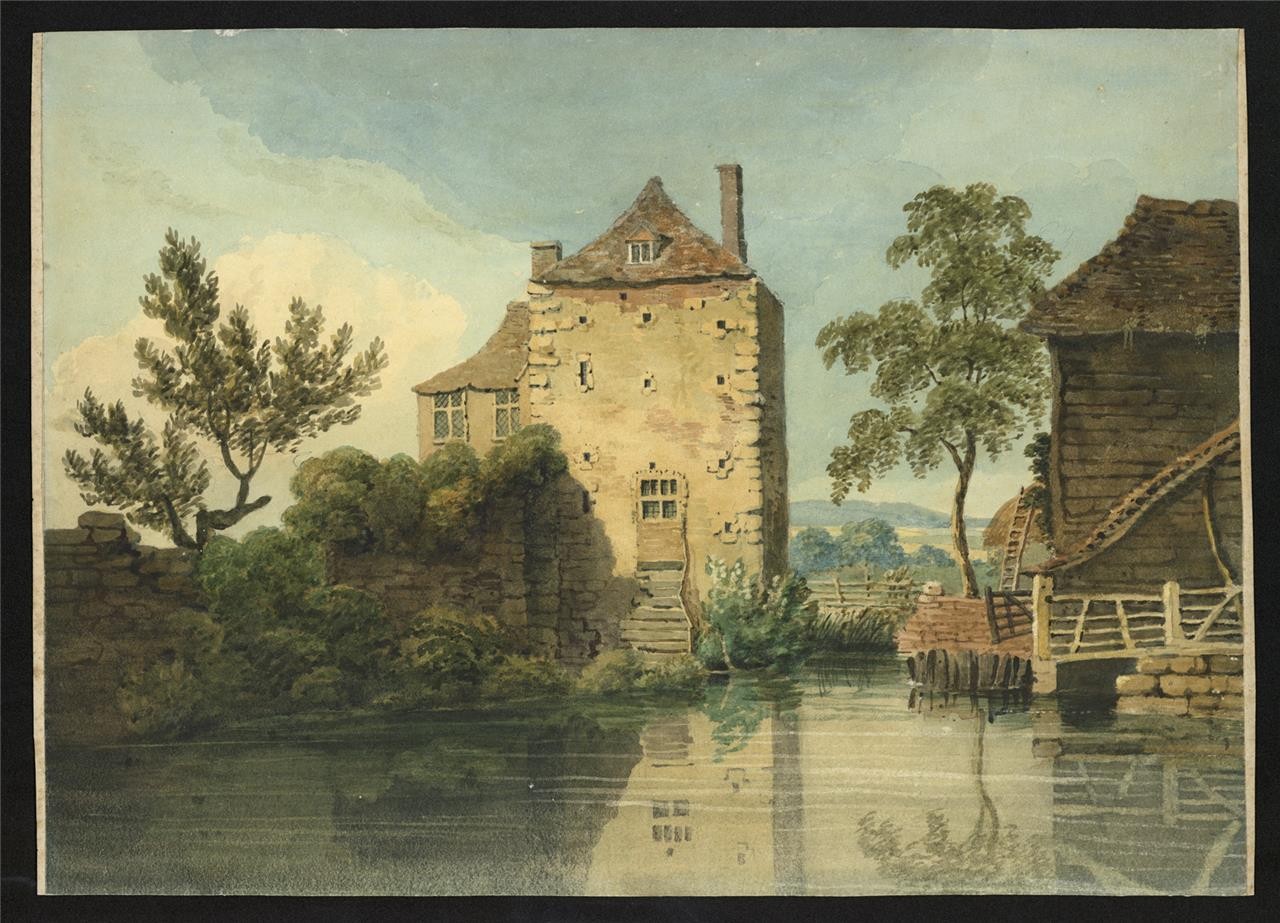Anne Clark Watercolour Painting Part Of The Old Walls At Canterbury 18161