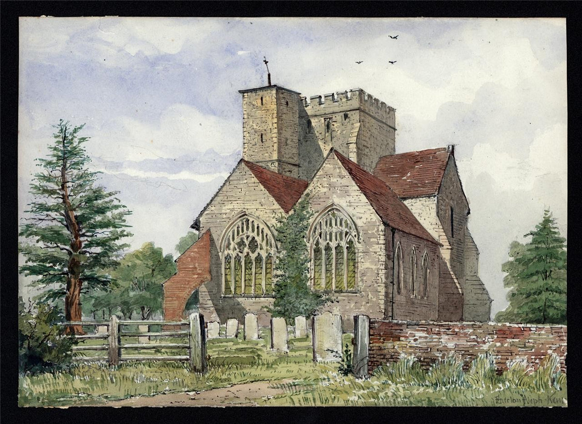 Boughton Malherbe Kent - Watercolour Painting - James Foster Wadmore5