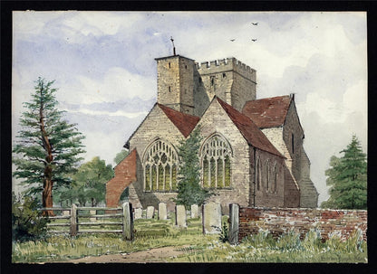 Boughton Malherbe Kent - Watercolour Painting - James Foster Wadmore5