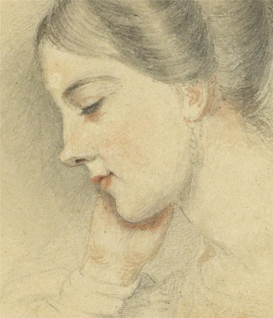 Isaac Wane Slater (1784-1836) Watercolour Painting Portrait Of A Lady 18317
