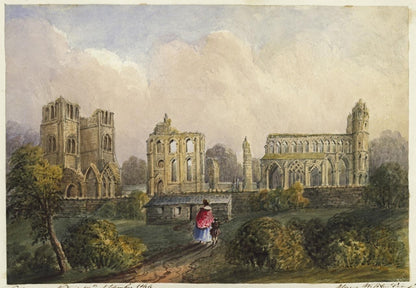 Mary Webster (1794-1883) Watercolour Painting Elgin Cathedral Scotland 18440