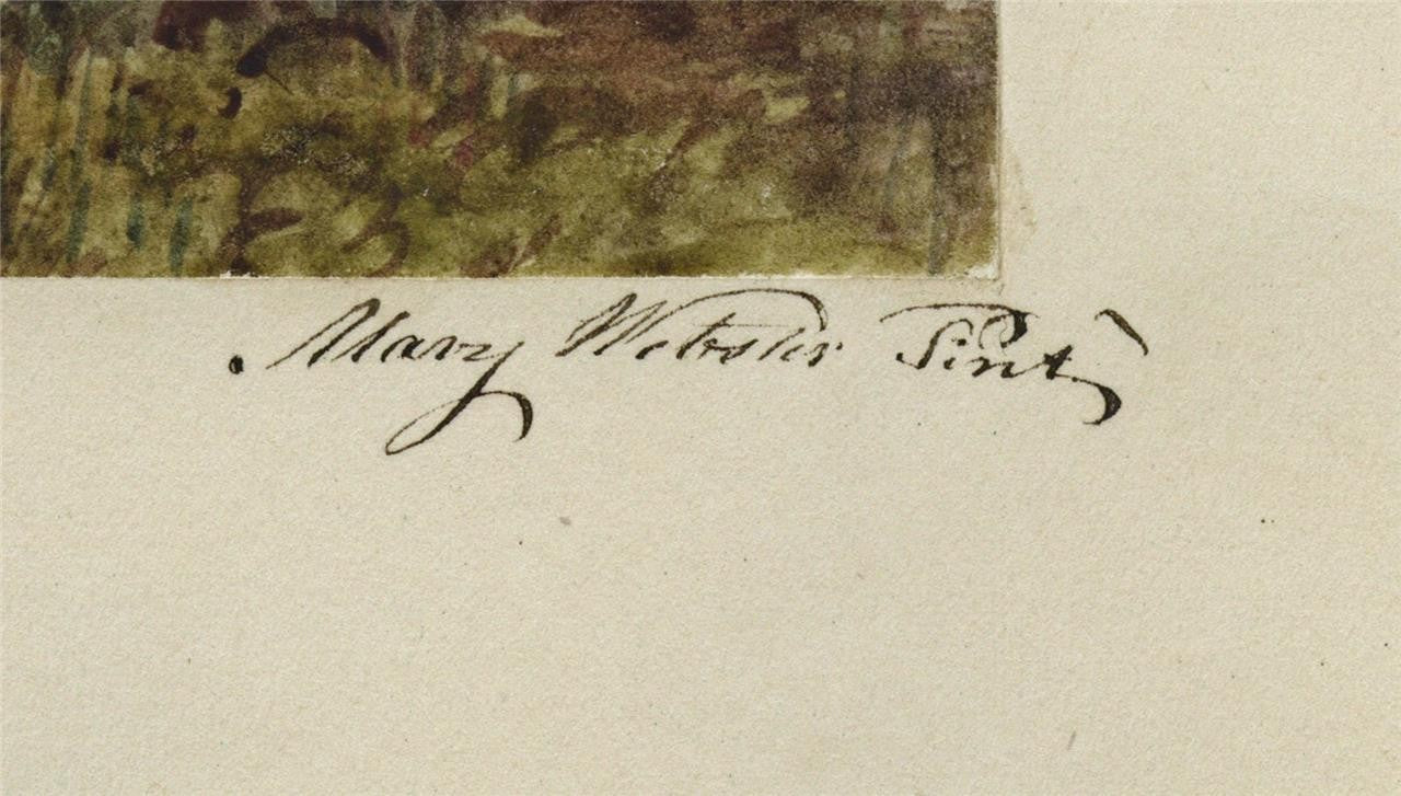 Mary Webster Watercolour Painting Dowdeswell Church - Near Cheltenham 18402