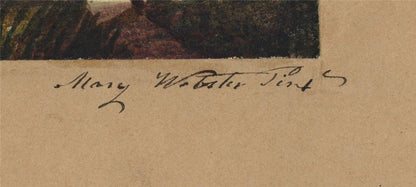 Mary Webster (1794-1883) - Watercolour Painting Village Scenery Eastbourne 18523