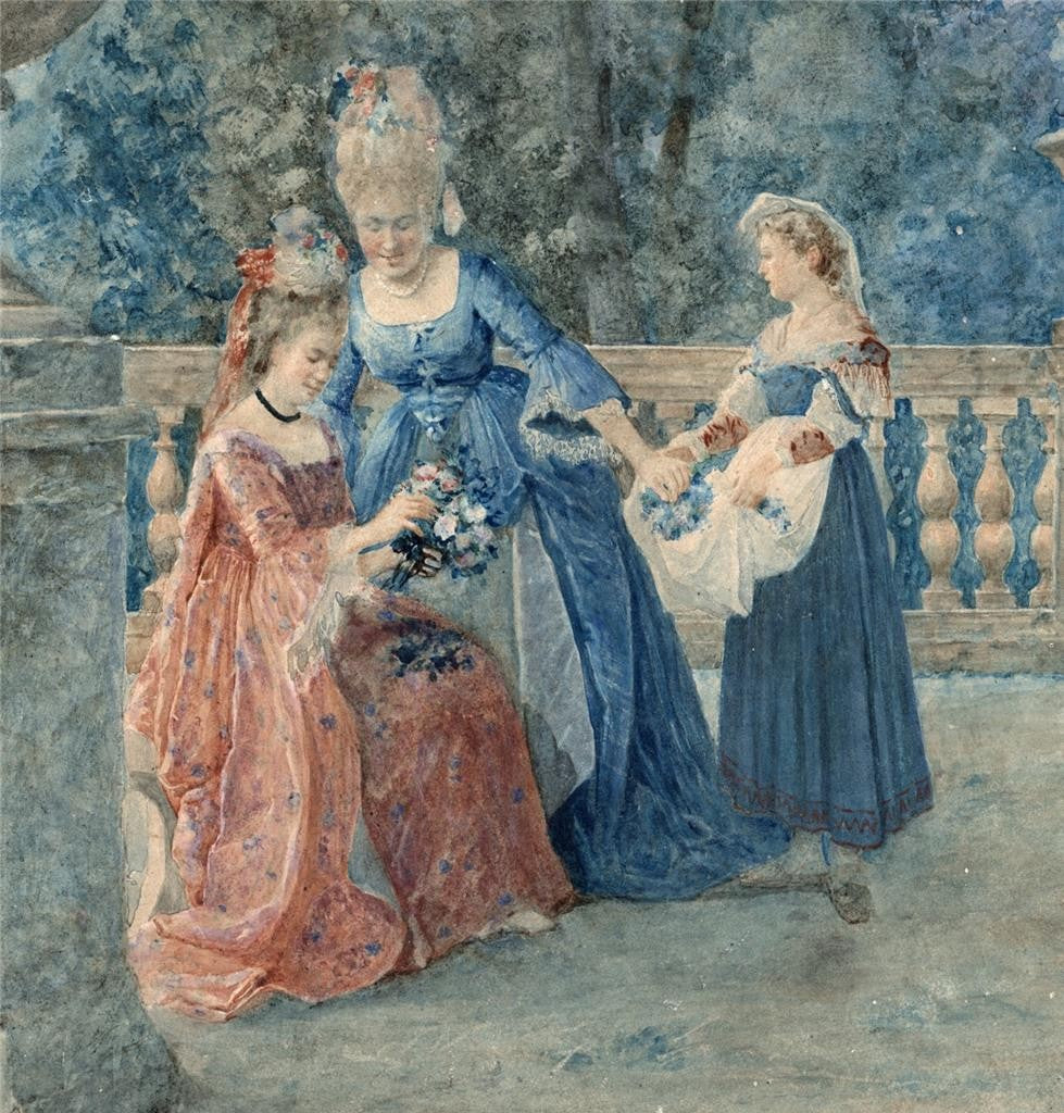 Luigi Maggiorani - Watercolour Painting - Rome / Roma Italy 1875 19th Century7