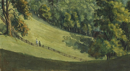 James Wilcox (1778-1865) Watercolour Painting - Landscape Near Canterbury 18182