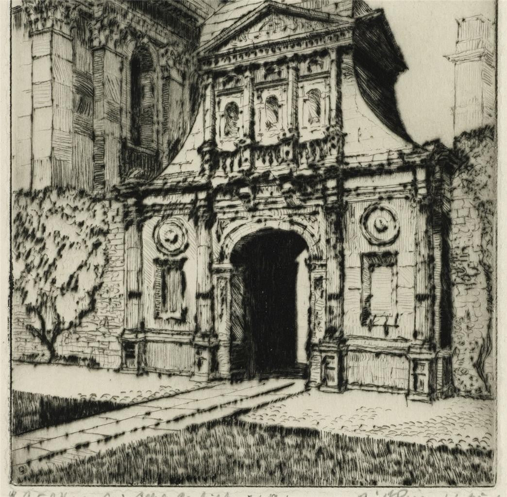 Cyril Edward Power (1872-1951) Pencil Signed Etching - Caius College Cambridge5