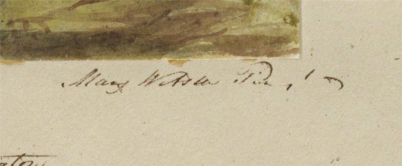 Mary Webster (1794-1883) - Watercolour Painting - Compton Place Eastbourne 18422