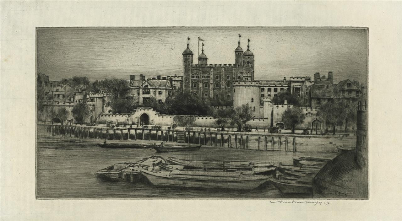 Mortimer Menpes (1855-1938) - Pencil Signed Etching - Tower Of London3