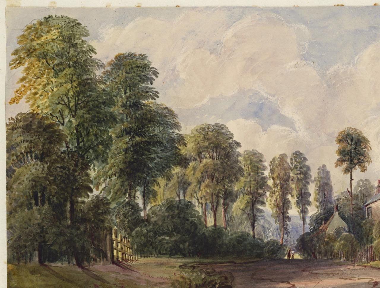 Mary Webster (1794-1883) Watercolour Painting - Near Sudbury London 18417