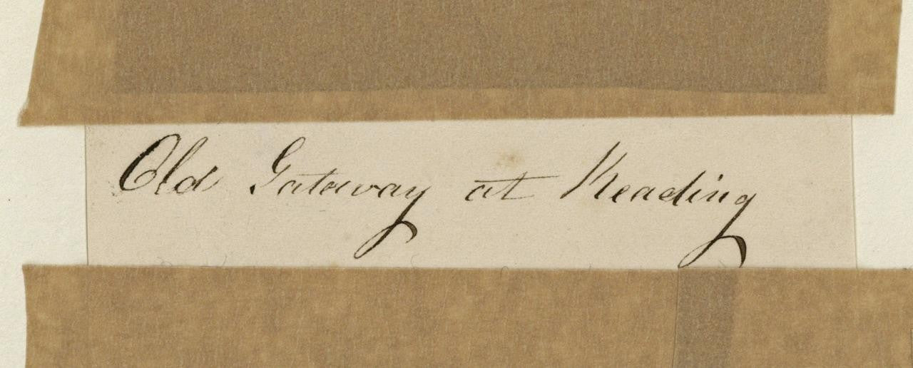 Mary Webster (1794-1883) Watercolour Painting - Abbey Gateway, Reading 18498