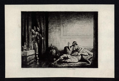 William Arthur Narbeth (b.1893) Signed Etching Classical Scene - 20th Century3