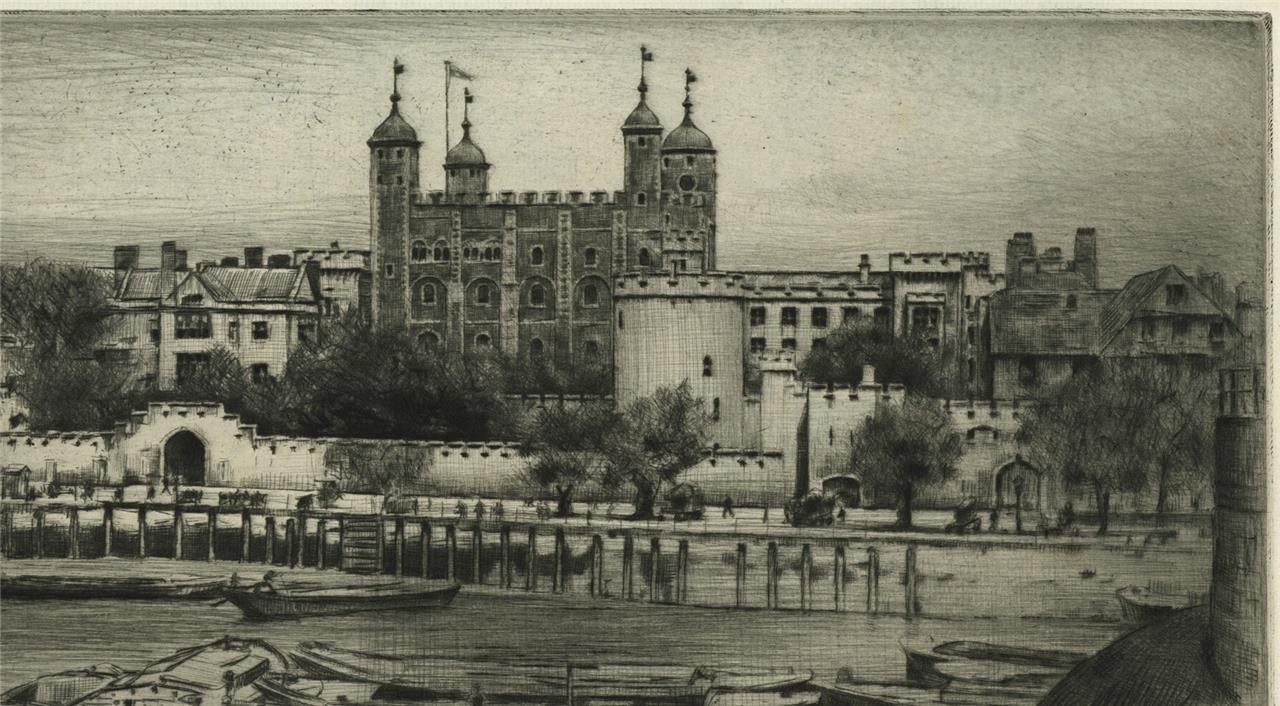 Mortimer Menpes (1855-1938) - Pencil Signed Etching - Tower Of London6