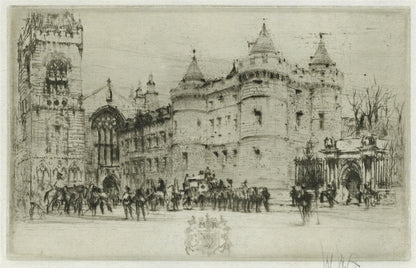 William Walcot (1874-1943) Pencil Signed Etching - Holyrood Palace, Scotland0