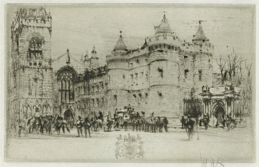 William Walcot (1874-1943) Pencil Signed Etching - Holyrood Palace, Scotland0