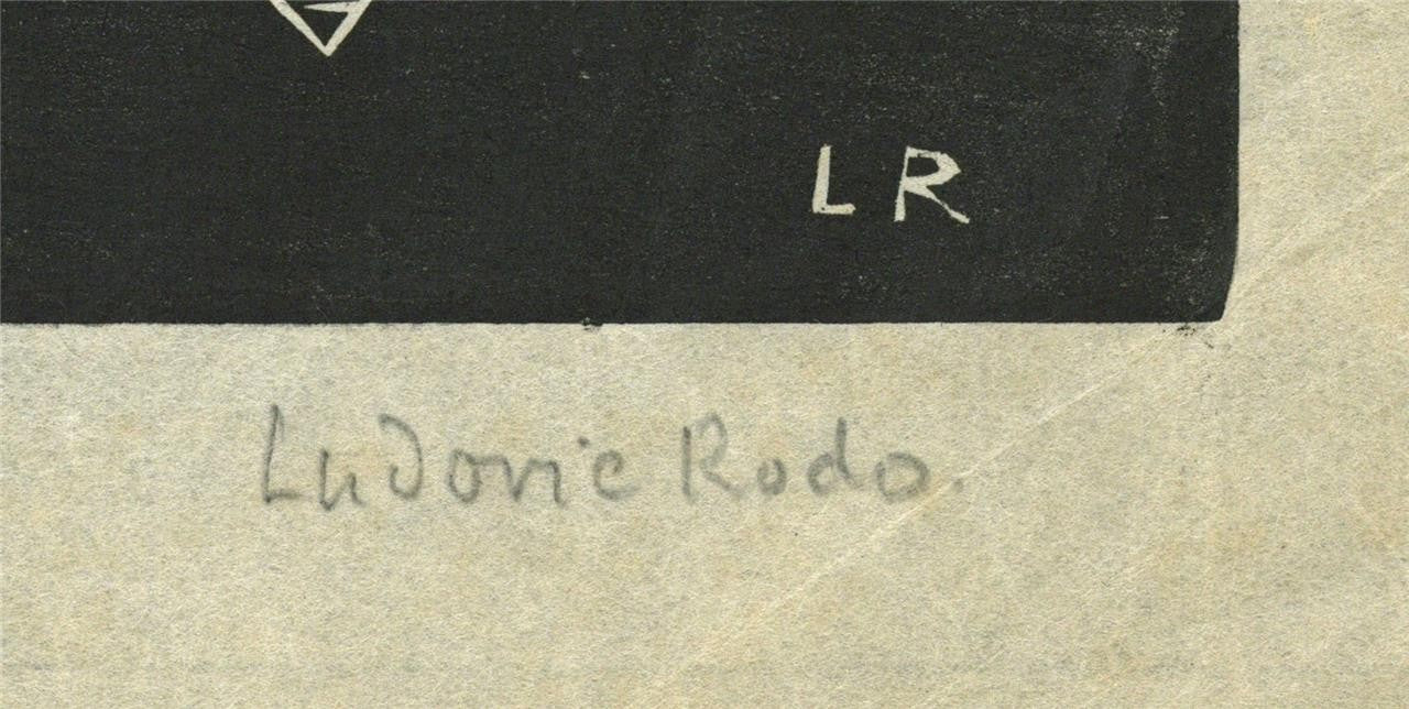 Ludovic-Rodo Pissarro (1878-1952) Pencil Signed Wood Engraving - Baigneuses2