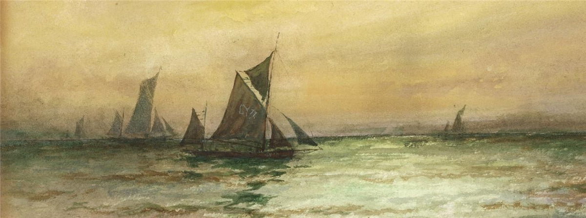 William Minshall Birchall - Watercolour Painting - On The Dogger Bank 19183