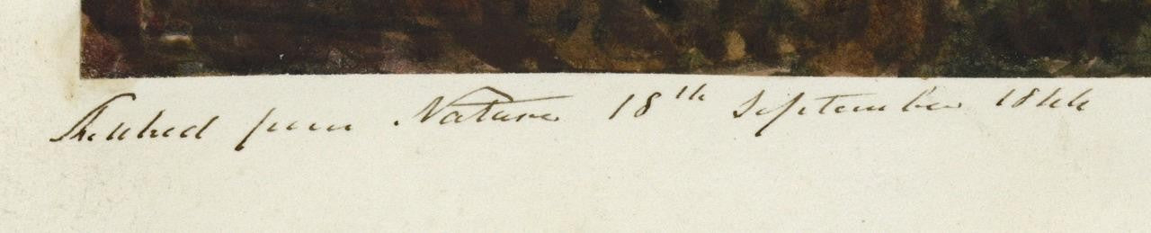 Mary Webster (1794-1883) Watercolour Painting Spynie Castle Moray Scotland 18443