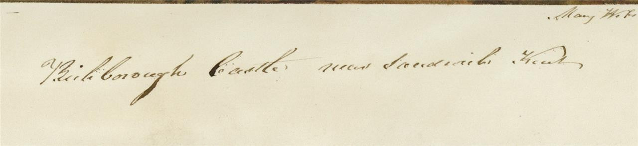 Mary Webster Watercolour Painting Richborough Castle Near Sandwich Kent 18434