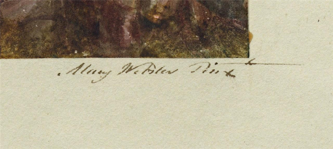 Mary Webster Watercolour Painting Herne Bay From The Downs - Kent - 19th Century2