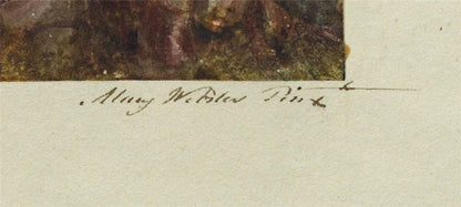 Mary Webster Watercolour Painting Herne Bay From The Downs - Kent - 19th Century2