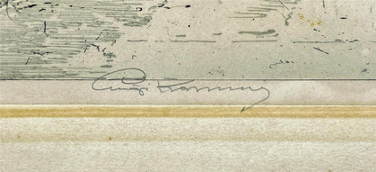 Luigi Kasimir (1881-1962) Pencil Signed Etching Park Avenue New York USA2