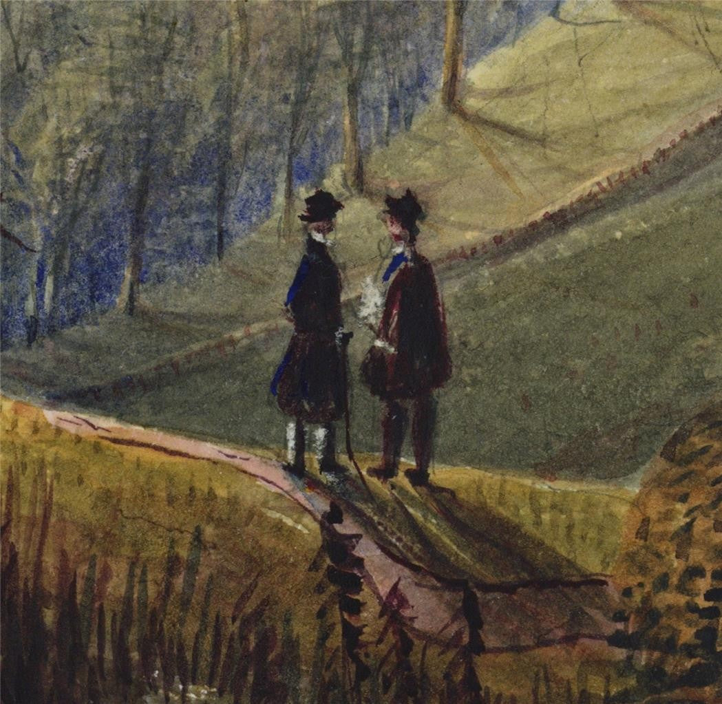 Mary Webster (1794-1883) Watercolour Painting - Brechin Cathedral Scotland 18558