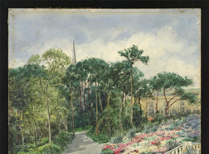 Theresa Sylvester Stannard (1898-1947) Watercolour Painting Gardens Bournemouth4