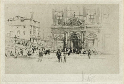 William Walcot (1874-1943) Pencil Signed Etching - Ospedale San Marco Venice0