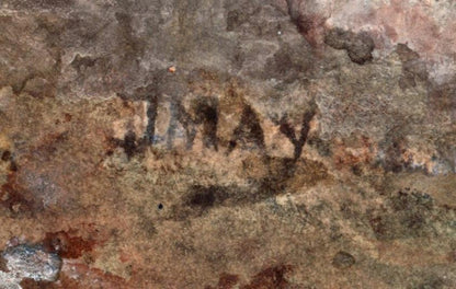 J May Watercolour Painting - Figure & Sheep In Landscape1