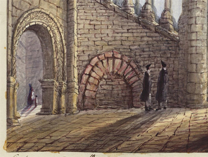 Mary Webster (1794-1883) Watercolour Painting - Old Staircase Canterbury 18468