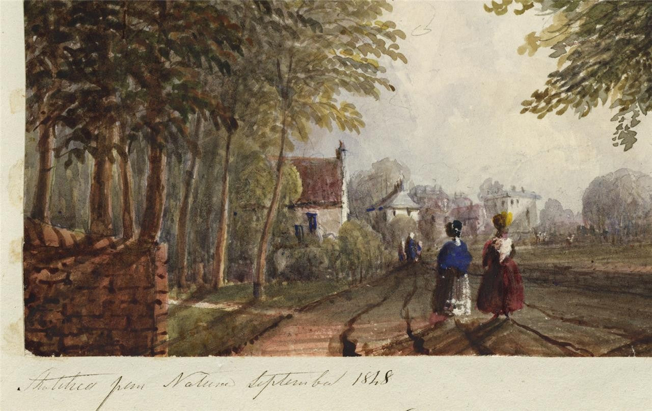 Mary Webster (1794-1883) Watercolour Painting - Eastbourne Sussex 184811