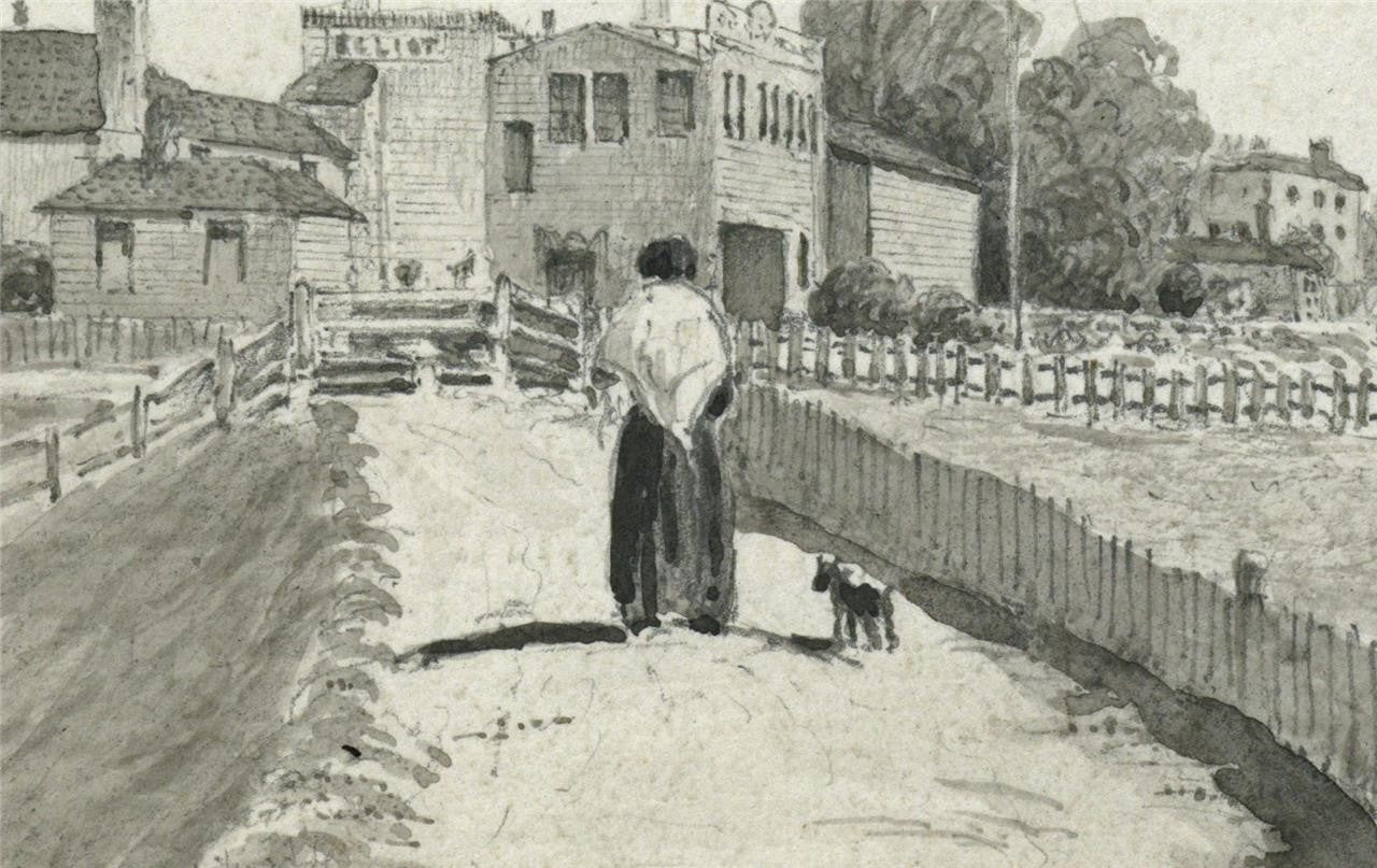 James Wilcox (17781865) Watercolour Painting  Blackwall Reach London 184313