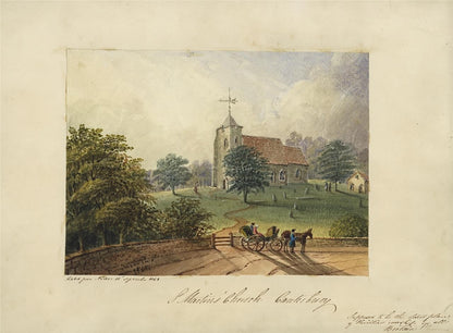 Mary Webster (1794-1883) Watercolour Painting St Martin's Church Canterbury 18438